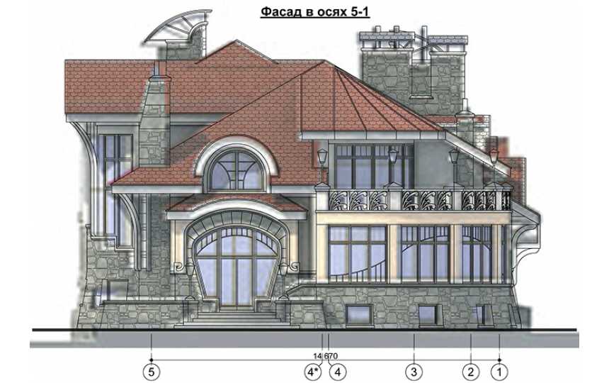  Проект узкого трёхэтажного дома из кирпича в стиле барокко с цокольным этажом и двухместным гаражом, с площадью до 800 кв м  PA-33