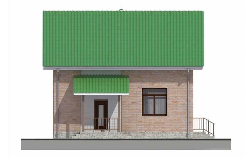 Проект двухэтажного дома из газобетона в европейском стиле с мансардой KVR-26