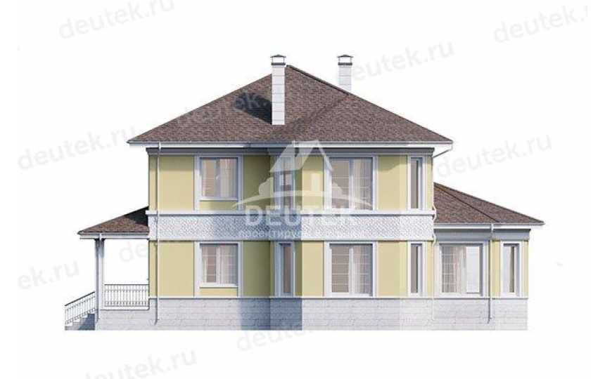 Проект двухэтажного дома с площадью до 300 кв м с террасой KVR-58
