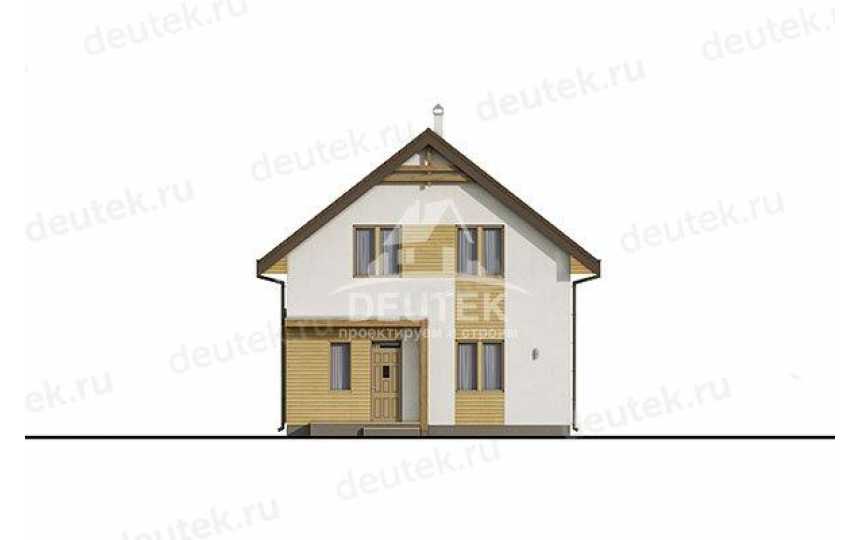 Проект двухэтажного дома с площадью до 150 кв м с кабинетом KVR-61