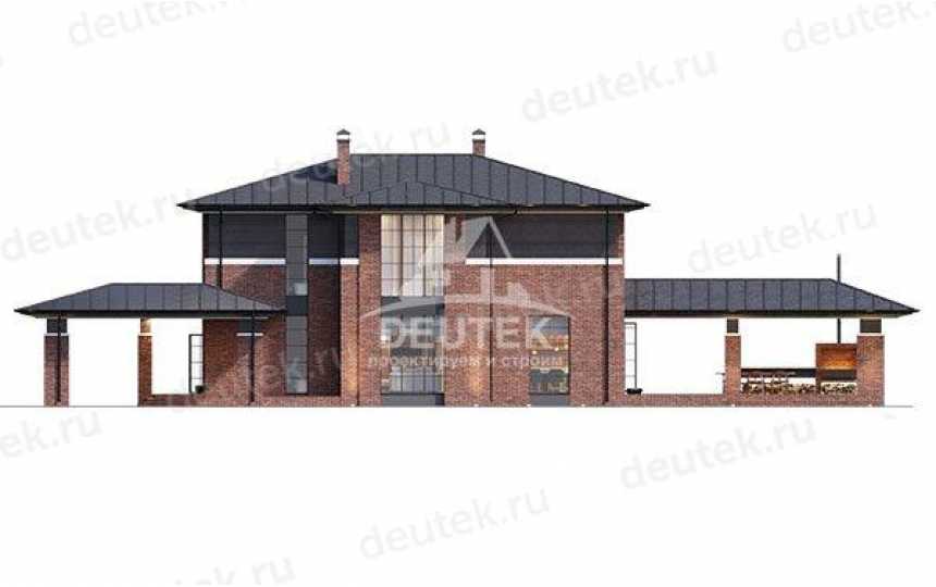 Проект двухэтажного жилого дома в европейском стиле с подвалом KVR-80