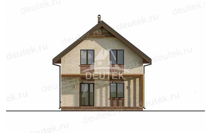 Проект двухэтажного дома с площадью до 150 кв м с кабинетом KVR-111