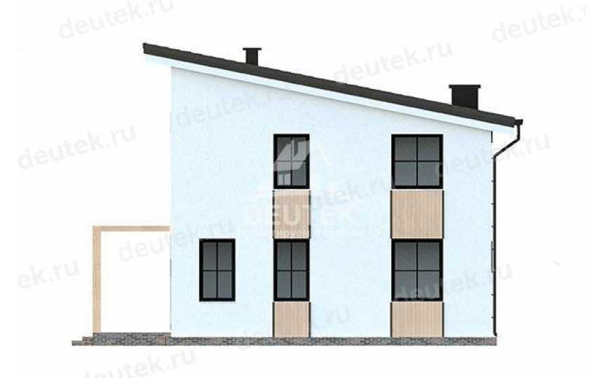 Проект двухэтажного дома с площадью до 200 кв м с террасой KVR-114