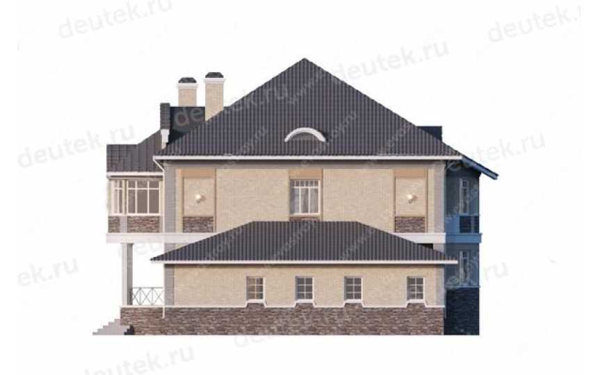 Проект трехэтажного дома с площадью до 600 кв м и двухместным гаражом KVR-136
