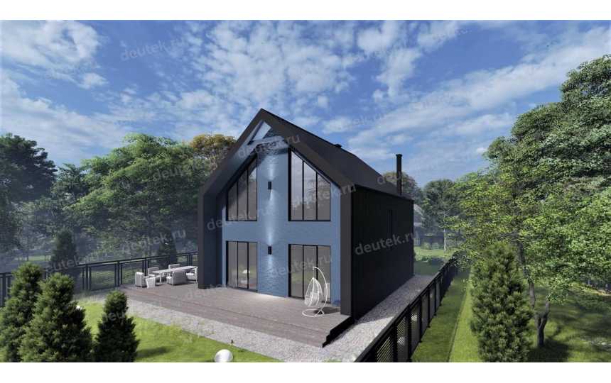 Индивидуальный двухэтажный проект дома в стиле БАРНХАУС DTE-153