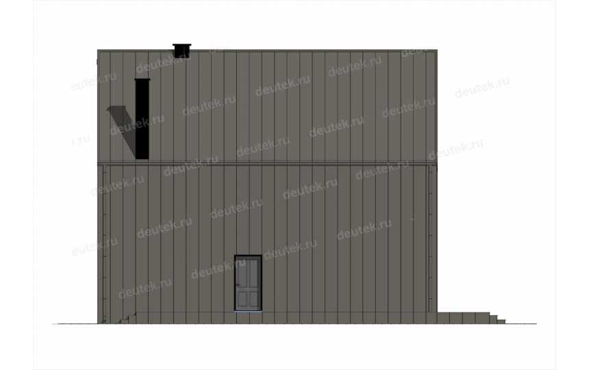 Индивидуальный двухэтажный проект дома в стиле БАРНХАУС DTE-153