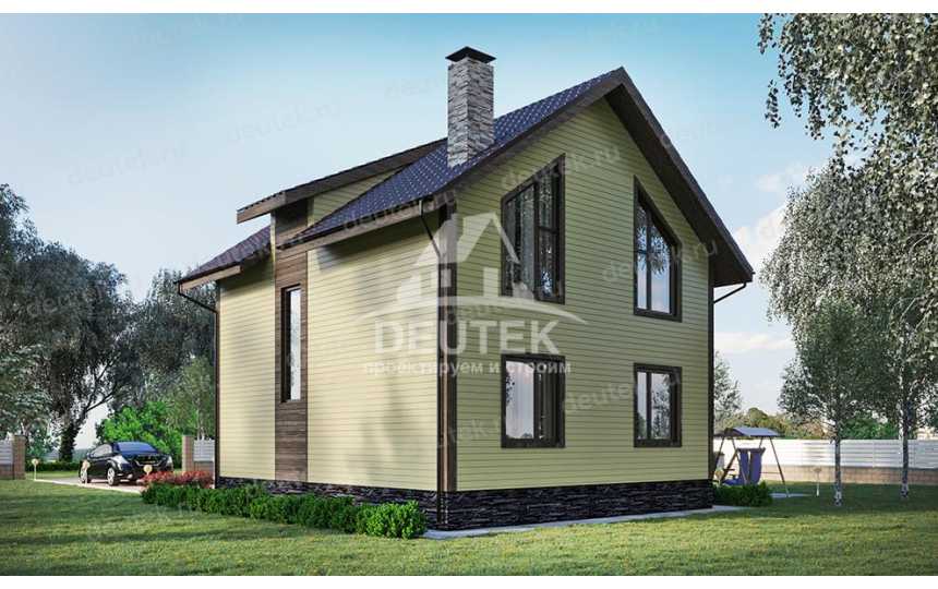 Проект двухэтажного дома с площадью до 150 кв м и кабинет LK-141