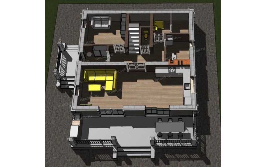 Проект индивидуального жилого дома DTE-64