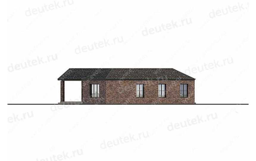 Проект узкого одноэтажного дома с размерами 30 м на 20 м LK-3