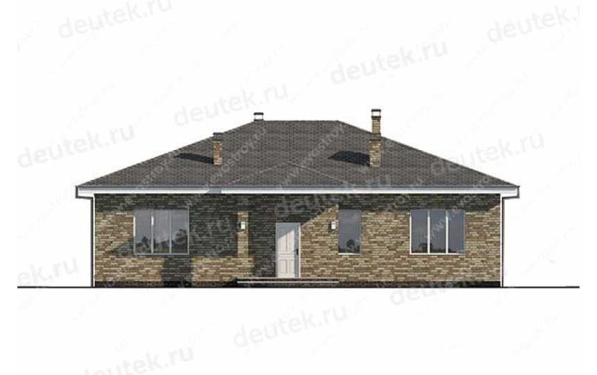 Проект квадратного одноэтажного дома с площадью до 200 кв м LK-6