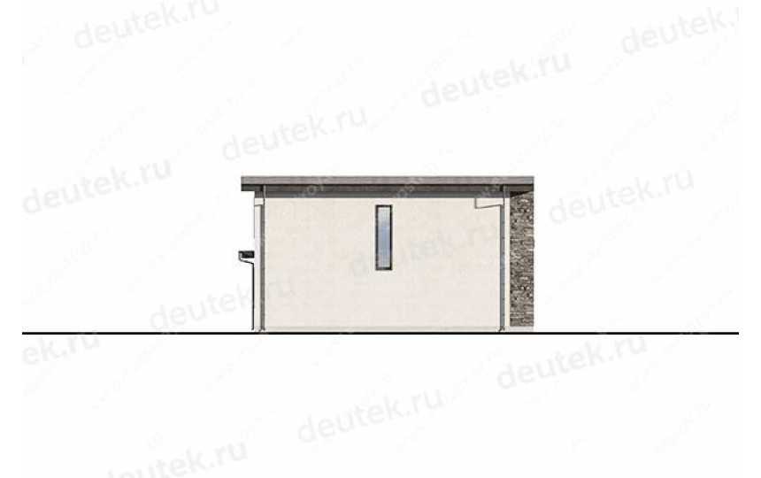 Проект узкого двухэтажного дома с двухместным гаражом  LK-11