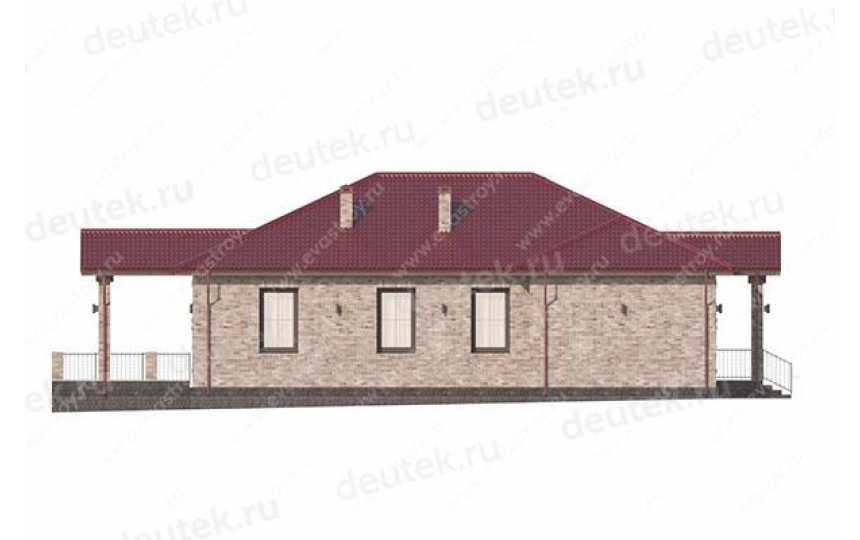 Проект узкого одноэтажного дома с размерами 15 м на 24 м LK-16