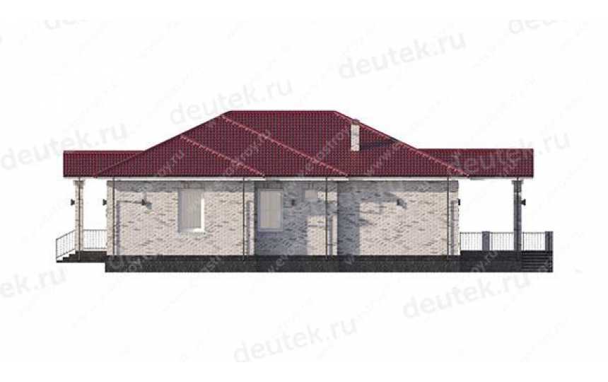проект узкого одноэтажного дома с площадью до 200 кв м LK-35