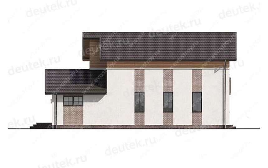 проект узкого двухэтажного дома с с размерами 19 м на 10 м LK-36