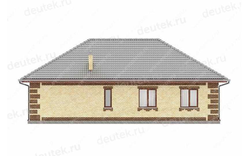 проект узкого одноэтажного дома площадью до 150 кв. м LK-46