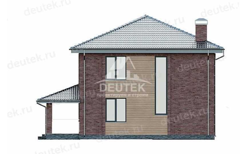 Проект жилого двухэтажного дома из газобетона в европейском стиле с размерами 13 м на 12 м и площадью до 250 кв м LK-106