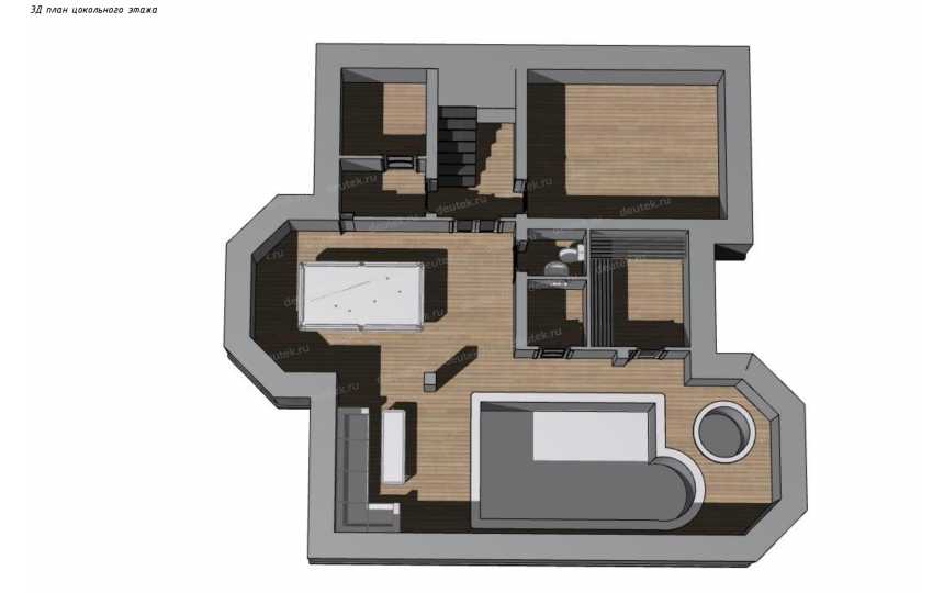 Проект индивидуального двухэтажного жилого дома DTE90