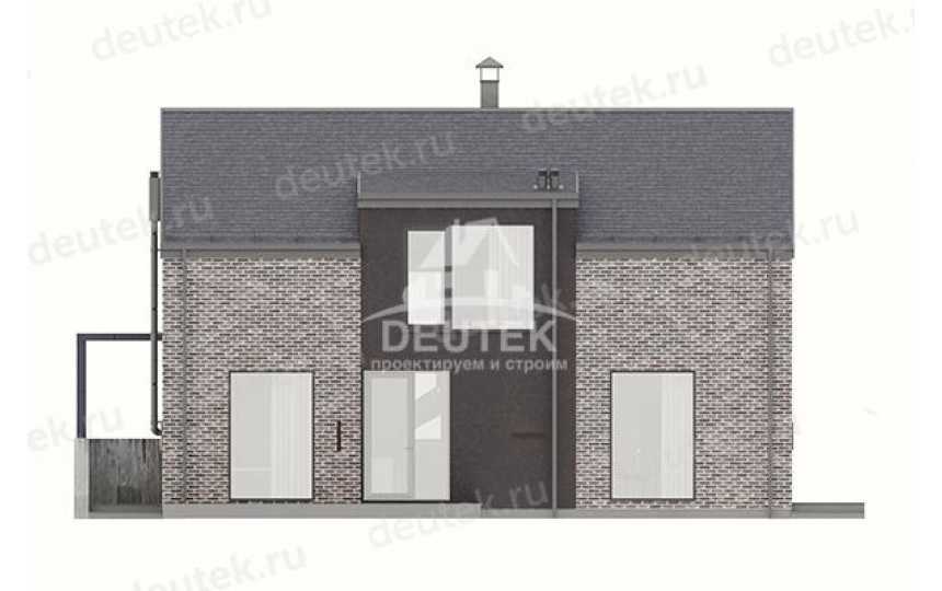 Проект узкого двухэтажного дома из керамических блоков с кабинетом - LK-148