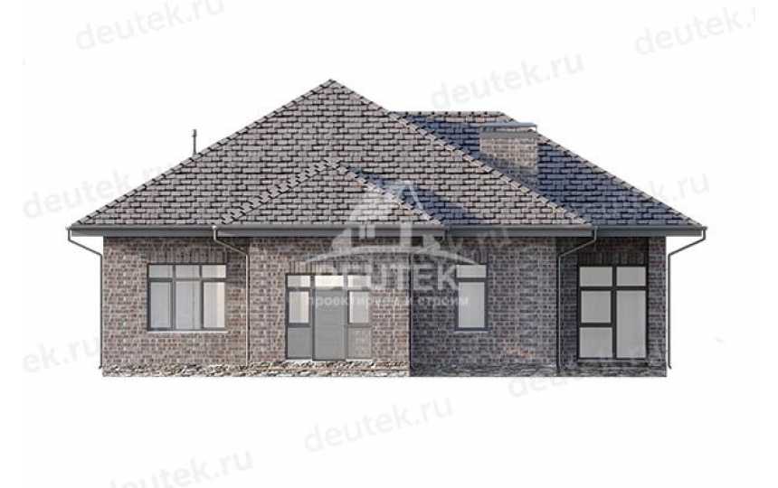 Проект двухэтажного дома из газобетона с верандой и кабинетом - LK-199