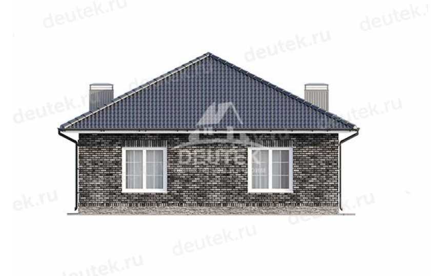 Проект жилого одноэтажного дома из газобетонных блоков - LK-261