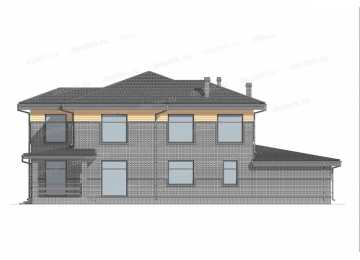Проект индивидуального двухэтажного жилого дома DTE110