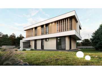 Проект индивидуального двухэтажного жилого дома KVR-1
