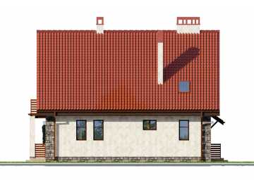 Проект двухэтажного дома с площадью до 200 кв м с кабинетом KVR-27