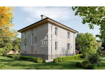 Проект двухэтажного дома с размерами 11 м на 14 м  SRK-20