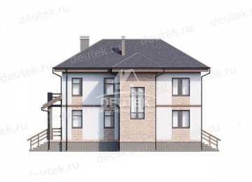 Проект двухэтажного дома с площадью до 200 кв м и мансардой KVR-54