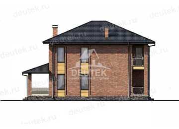 Проект двухэтажного дома с площадью до 200 кв м с террасой KVR-107