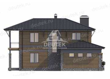 Проект двухэтажного дома с площадью до 350 кв м и тренажерным залом KVR-116