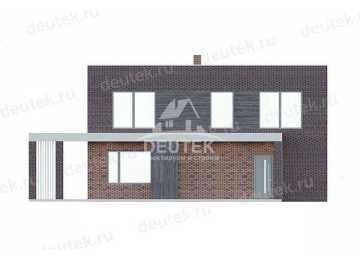 Проект двухэтажного дома с площадью до 200 кв м с террасой KVR-117
