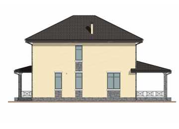 Проект двухэтажного жилого дома  DTE-184