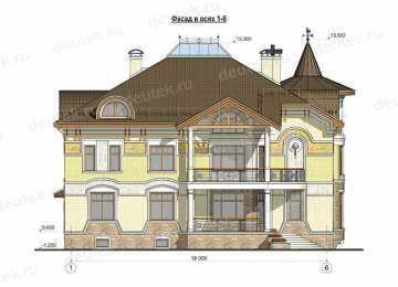 Проект четырехэтажного дома с площадью до 1100 кв м и бассейном L-19