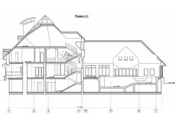 Проект узкого четырёхэтажного дома из кирпича в стиле барокко с цокольным этажом и эркерами, с площадью до 550 кв м PA-30