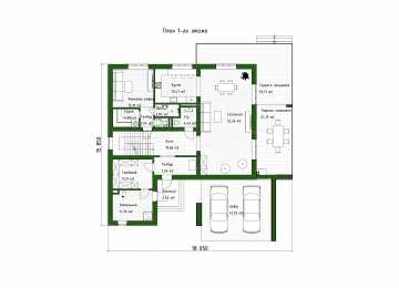 Проект дома в стиле Хай-Тек 400-500 кв.м DTE140