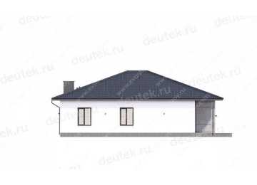 Проект одноэтажного дома с гаражом и кабинетом LK-10