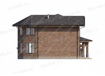 Проект двухэтажного дома с двухместным гаражом  LK-18