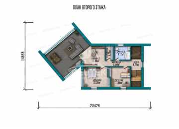 Проект двухэтажного дома с площадью до 250 кв м с сауной KVR-88