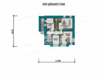 Проект трехэтажного дома с площадью до 200 кв м и тренажерным залом KVR-94
