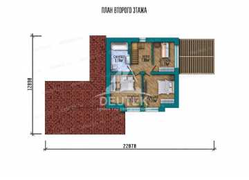 Проект трехэтажного дома с площадью до 200 кв м и тренажерным залом KVR-94