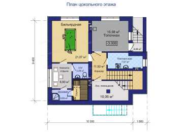 Проект трёхэтажного дома  SK-103