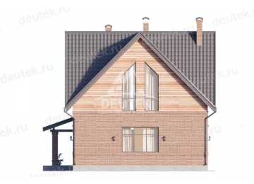 Проект двухэтажного жилого дома в европейском стиле с мансардой LK-139