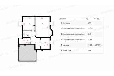 Проект двухэтажного дома с двухместным гаражом и подвалом до 350 кв м DTA100165