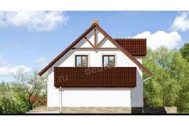 Проект европейского одноэтажного дома с двухместным гаражом до 200 кв м DTA100188