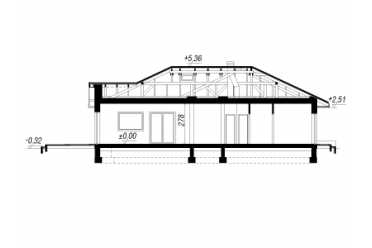 Проект европейского одноэтажного дома с двухместным гаражом до 200 кв м DTA100188