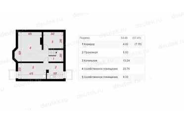 Проект трехэтажного дома из керамоблоков с мансардой и камином DTV100146