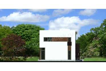 Проект двухэтажного дома из керамоблоков с мансардой и камином DTV100176