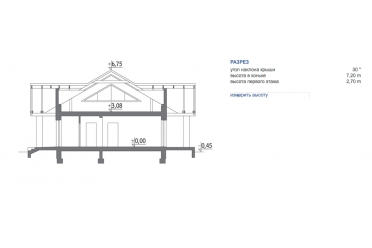Проект одноэтажного дома с гаражом до 150 кв DTM62