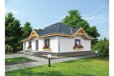 Проект европейского дома с гаражом DTM69